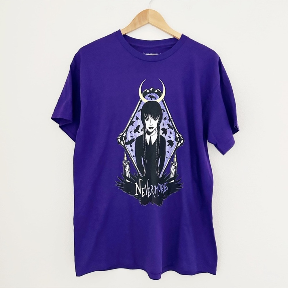 NWOT Wednesday Nevermore Graphic T-Shirt